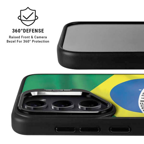 Brazil Flag Galaxy S25 Ultra Kickstand Case